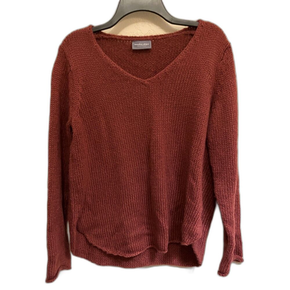 Wooden Ships Knit Sweater - Wool Blend  Size S/M